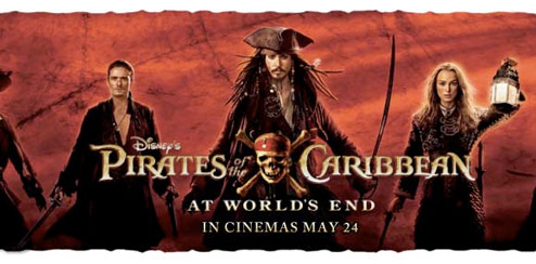 Pirates of the Caribbean - Bebo Profile Skin