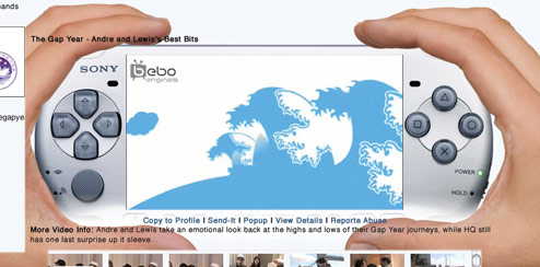 PSP - Bebo Profile Skin