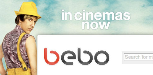 Bruno The Movie - Bebo Homepage Takeover