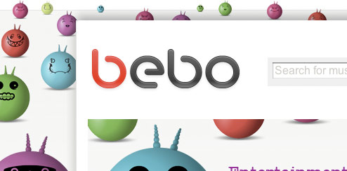 Sony Aino TV - Bebo Homepage Takeover